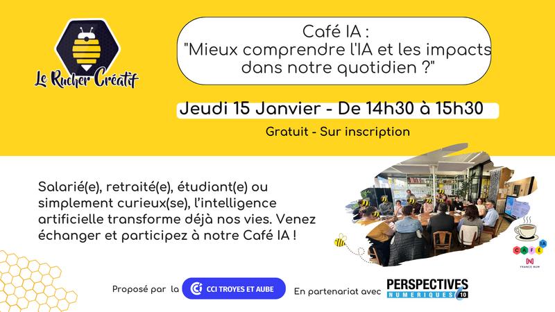 Café Ia : "mieux comprendre l'Ia et les impacts dans notre quotidien ?"