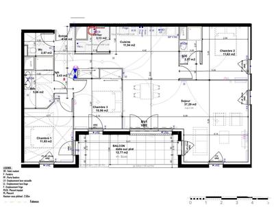 Appartement - 107 m² - 4 pièces