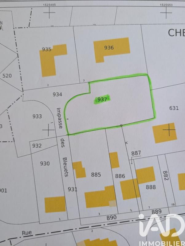 Terrain - 1 072 m²