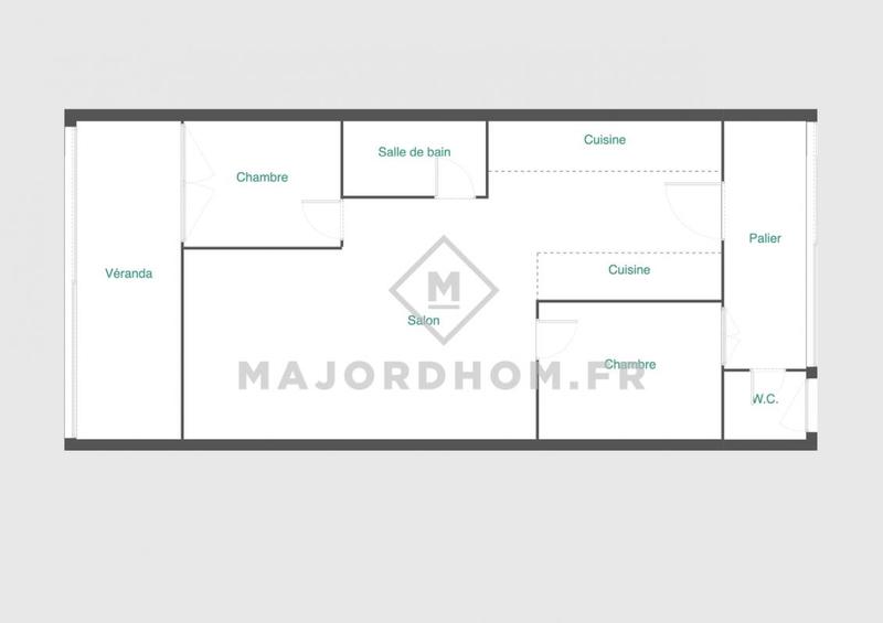 Appartement - 60 m² - 3 pièces