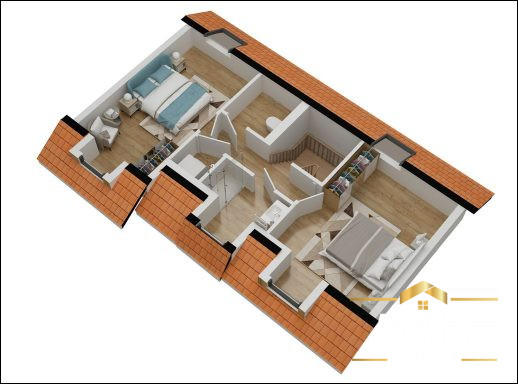 Appartement - 92 m² - 5 pièces