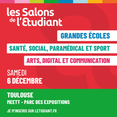 Le Salon arts, digital et communication, le Salon grandes écoles et le Salon santé, social, paramédical et sport