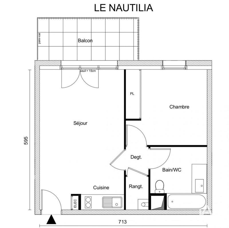 Appartement - 40 m² - 2 pièces