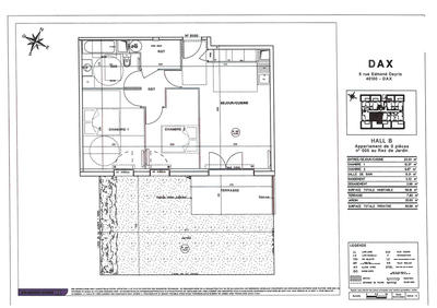 Appartement - 58 m² - 3 pièces