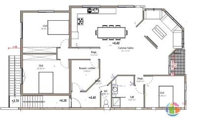 Appartement - 144 m² - 4 pièces