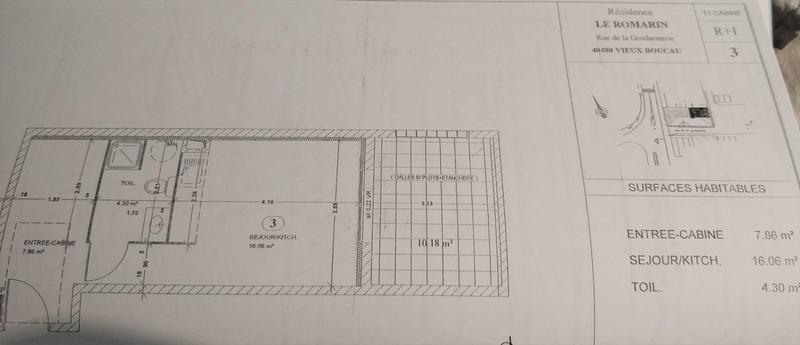 Studio - 28 m² - 1 pièce