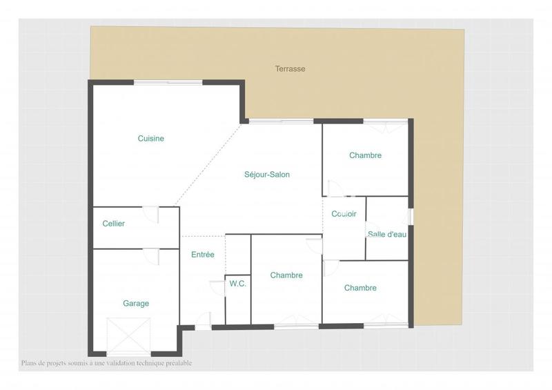 Pavillon - 100 m² - 5 pièces