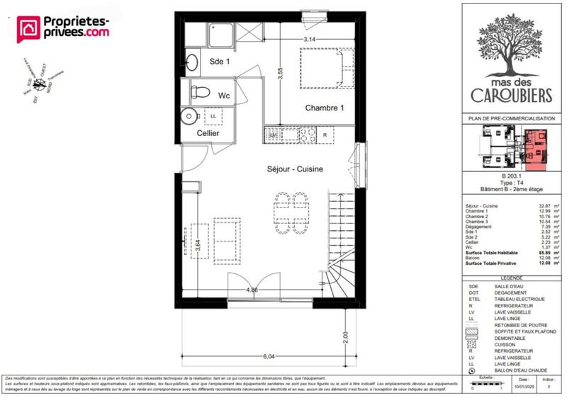 Appartement - 79 m² - 4 pièces