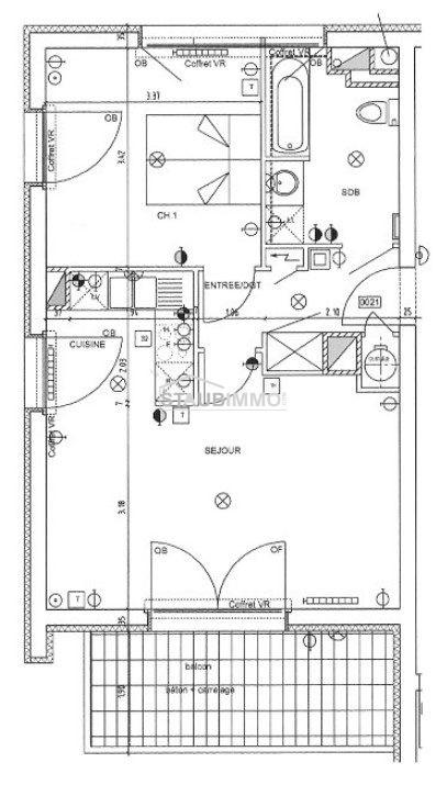 Appartement - 47 m² - 2 pièces