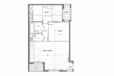 Appartement - 62 m² - 3 pièces