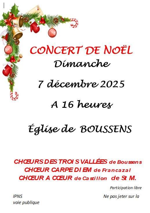 Concert de Noel - Concert Choeurs des Trois Vallées