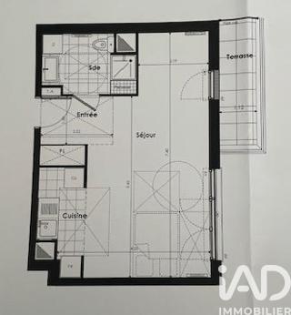 Appartement - 37 m² - 1 pièce