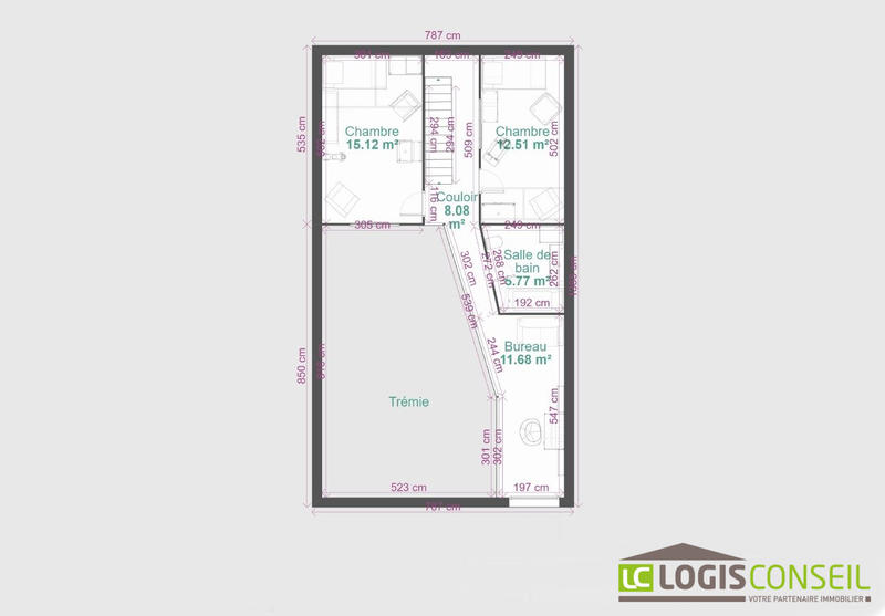 Duplex - 148 m² - 6 pièces