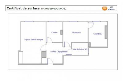 Appartement - 51 m² - 3 pièces