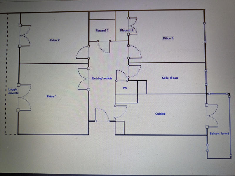 Appartement - 58 m² - 3 pièces