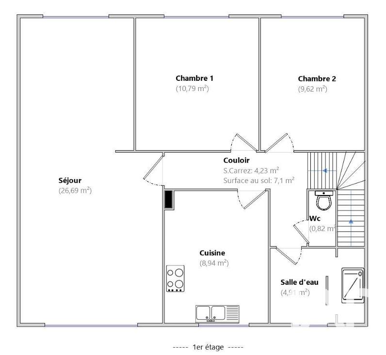 Maison - 125 m² - 5 pièces