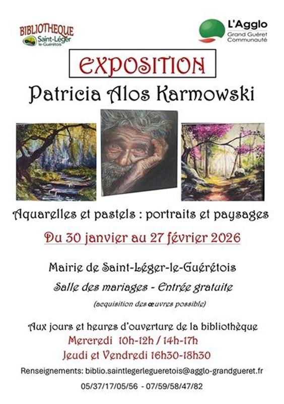 Exposition : aquarelles et pastels