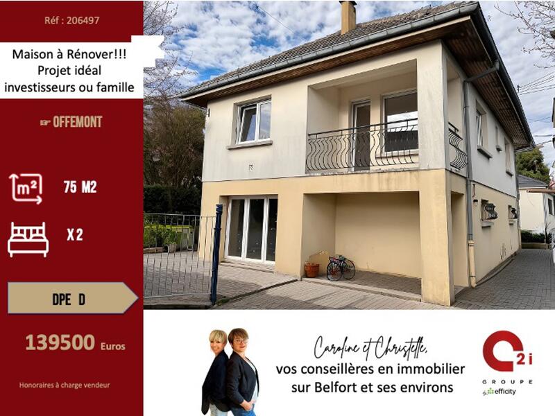 Maison - 75 m² - 4 pièces