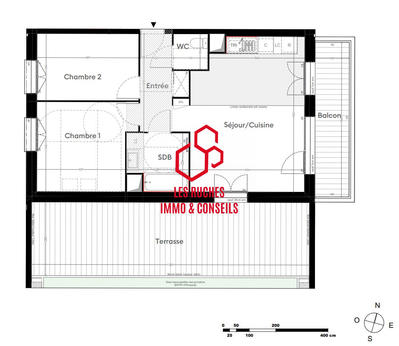 Appartement - 59 m² - 3 pièces