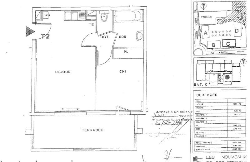 Appartement - 34 m² - 2 pièces