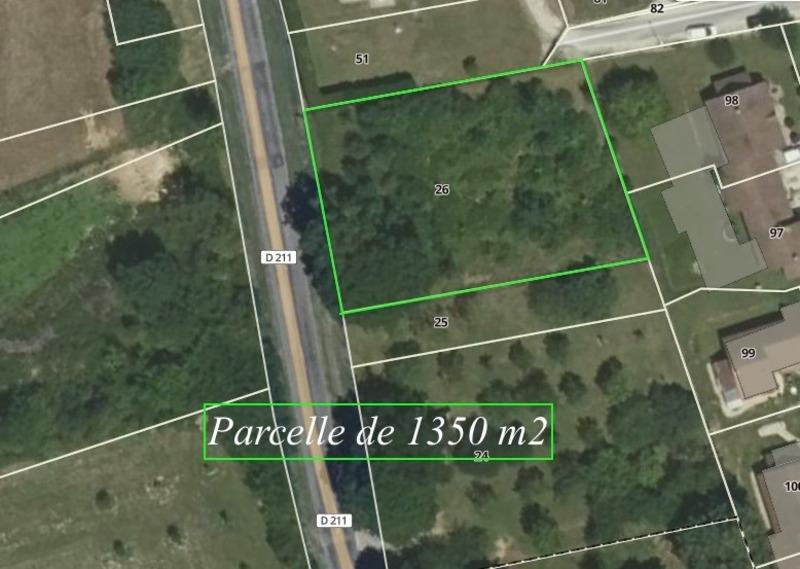 Terrain constructible - 1 350 m²