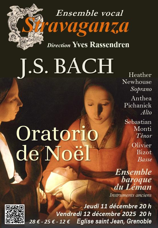 ENsemble vocal Stravaganza et Orchestre baroque du Léman: Oratorio de Noël de Js Bach
