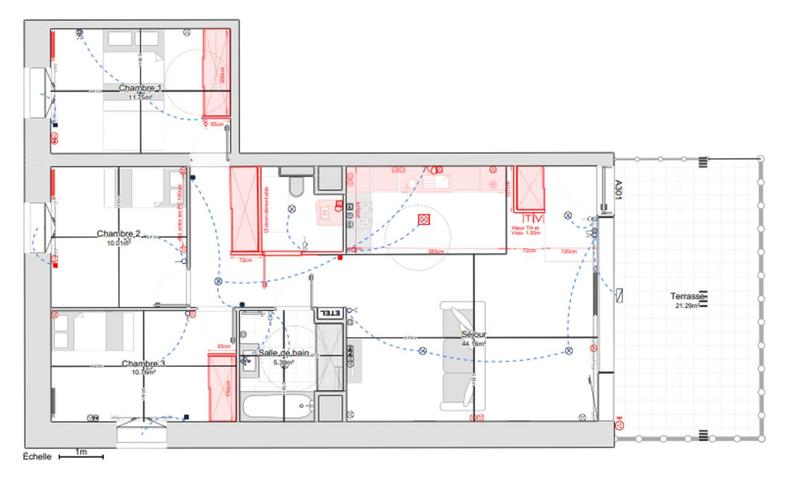 Appartement - 82 m² - 4 pièces