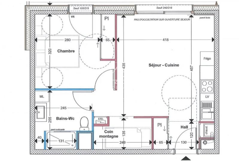 Appartement - 42 m² - 2 pièces