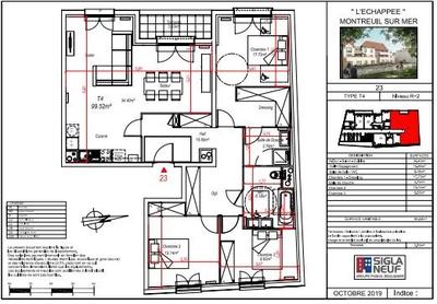 Appartement - 99 m² - 4 pièces
