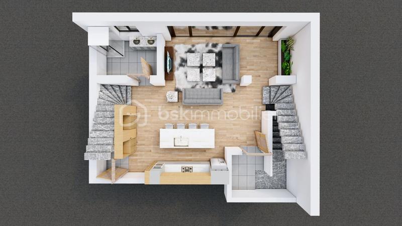 Duplex - 47 m² - 3 pièces