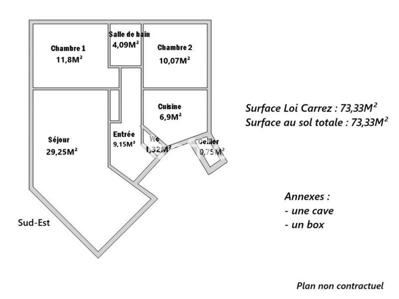 Appartement - 73 m² - 3 pièces