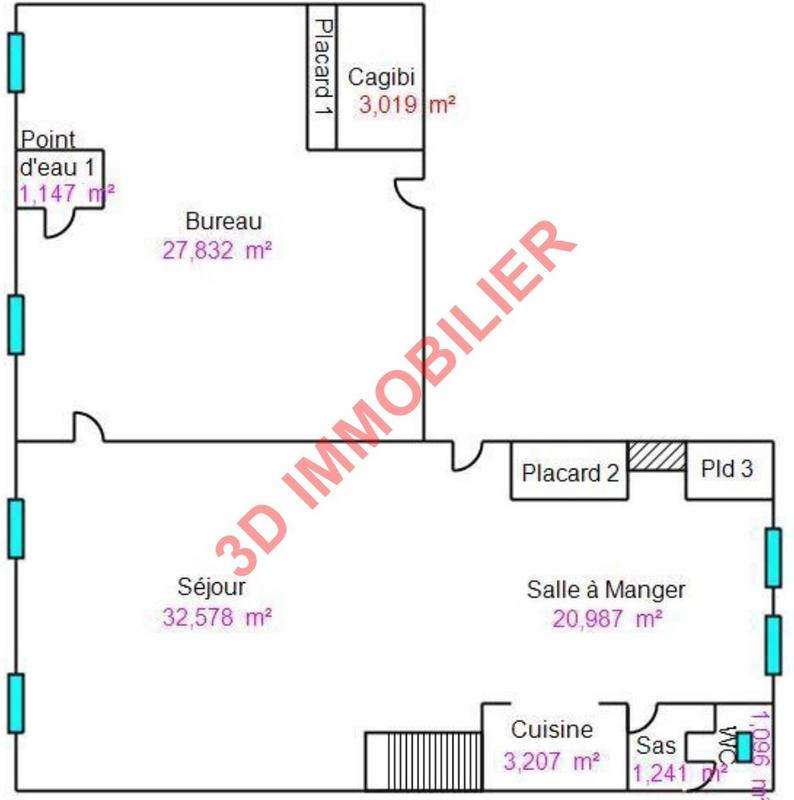 Appartement - 164 m² - 8 pièces