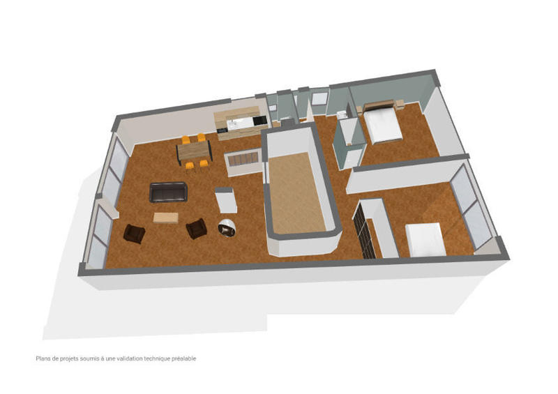 Appartement - 92 m² - 3 pièces