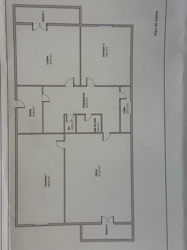 Appartement - 75 m² - 4 pièces