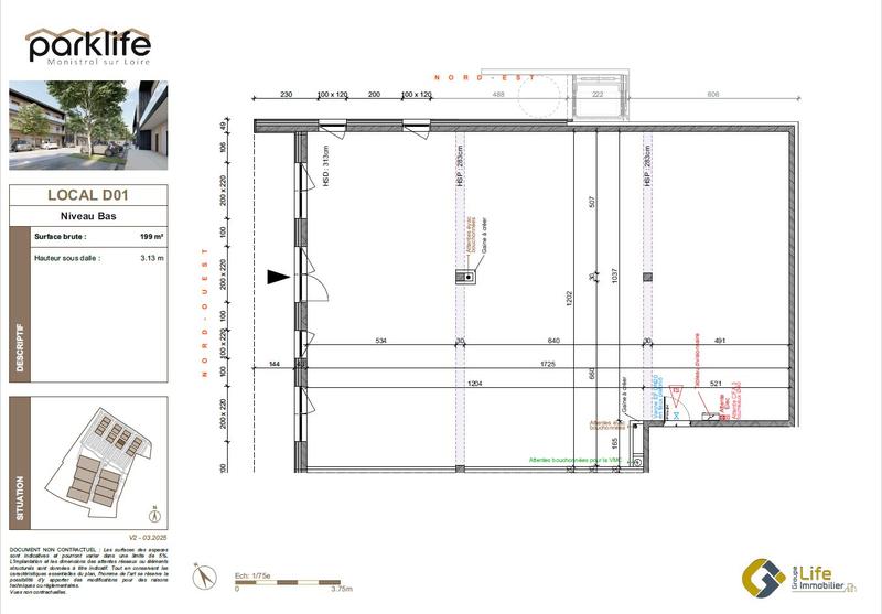 Local d'activités - 199 m² - 1 pièce