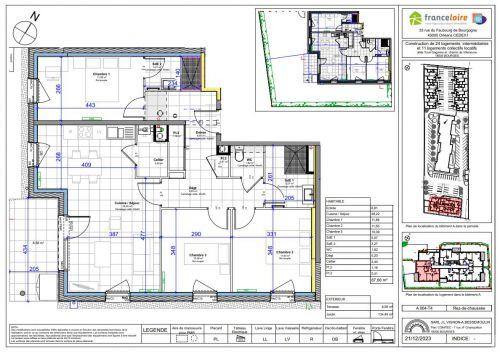 Appartement - 69 m² - 3 pièces