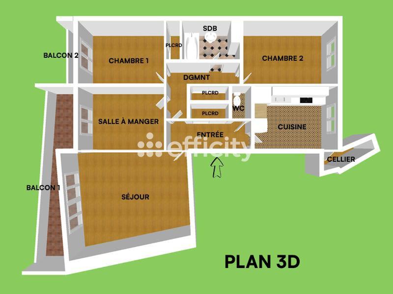 Appartement - 81 m² - 4 pièces