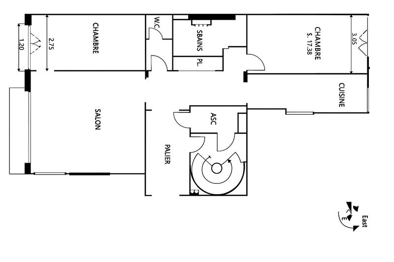 Appartement - 84 m² - 3 pièces
