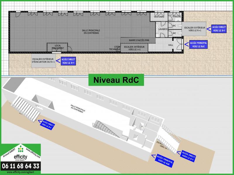 Local d'activité / Entrepôt - 460 m² - 4 pièces