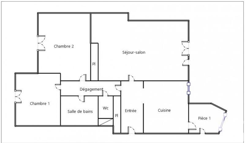 Appartement - 88 m² - 3 pièces