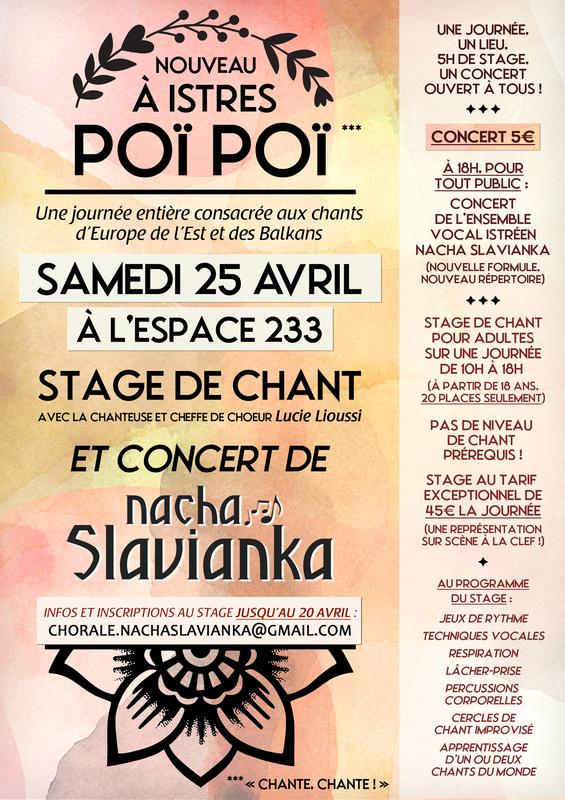 Poï Poï : une journée dédiée aux chants de l'Europe de l'est et des Balkans