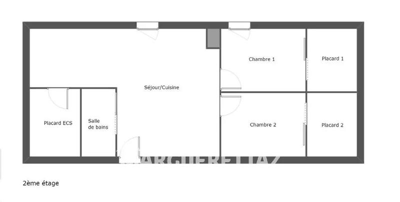 Appartement - 59 m² - 3 pièces