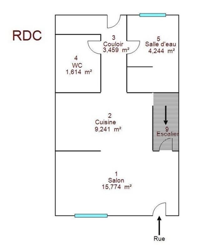 Maison - 55 m² - 3 pièces