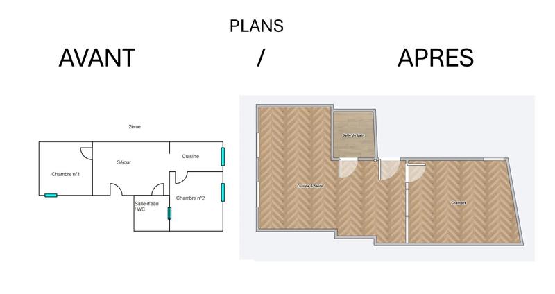 Appartement - 36 m² - 2 pièces