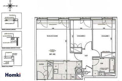 Appartement - 60 m² - 3 pièces