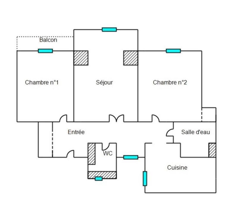 Appartement - 71 m² - 3 pièces