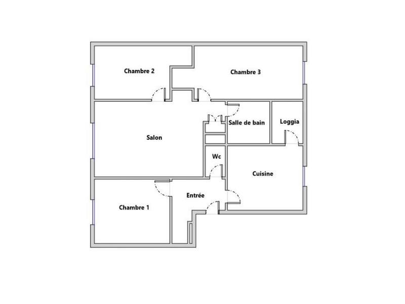 Appartement - 65 m² - 4 pièces