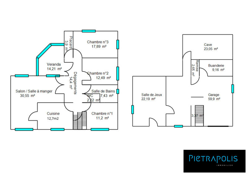 Maison ancienne - 127 m² - 4 pièces