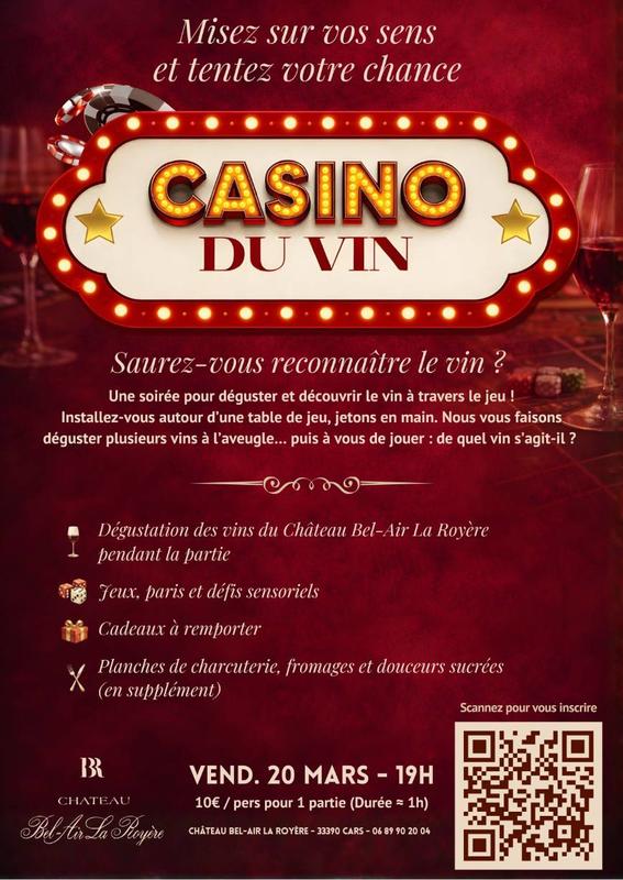 ♦️Casino du vin 🍷 dégustation ludique