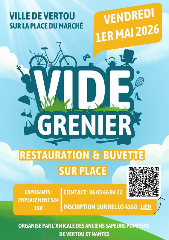 Vide grenier des anciens sapeurs pompiers de vertou et nantes